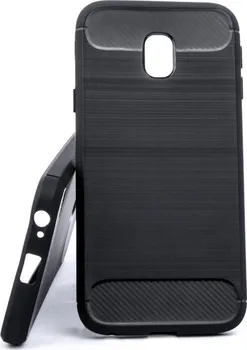 Pouzdro na mobilní telefon Forcell Carbon pro Samsung Galaxy J3 2017 černé
