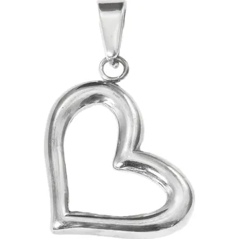 Přívěsek Dámský přívěsek srdce 2,2 x 2,7 cm Valentýn z chirurgické oceli S545030