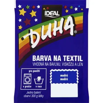 Speciální výtvarná barva Ideal Duha modrá, barva na textil na bavlnu, viskozu a len, 15g
