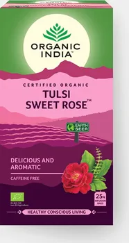 Čaj Organic India Tulsi sladká růže 25 sáčků