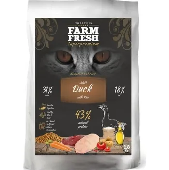 Krmivo pro kočku Farm Fresh Cat Adult Duck with Rice 1,8 kg