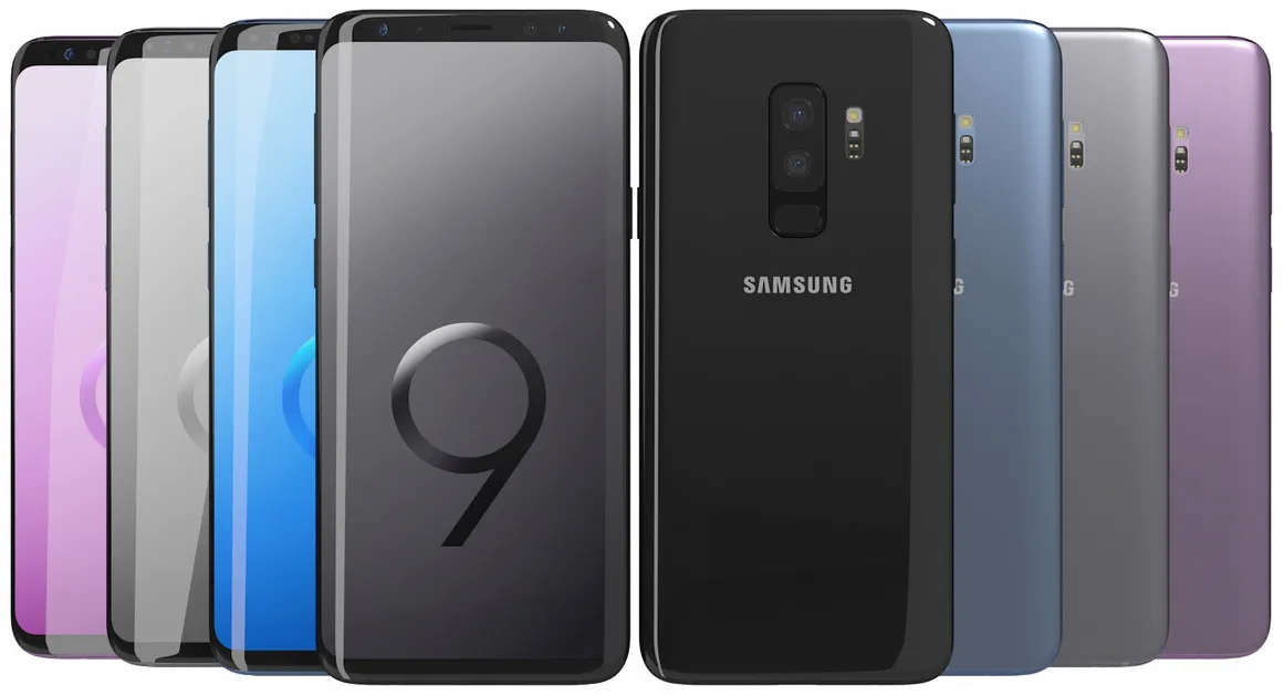 Samsung Galaxy S9 Plus barevné varianty telefonu
