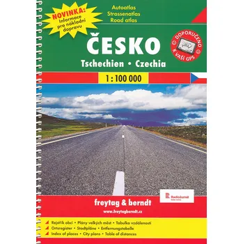 Autoatlas: Česko 1:100 000 - Freytag & Berndt (2014, spirálová)