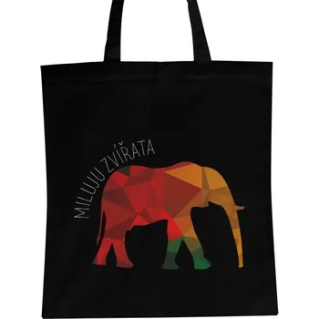 Nákupní taška Nákupní taška unisex s potiskem MILUJU ZVÍŘATA