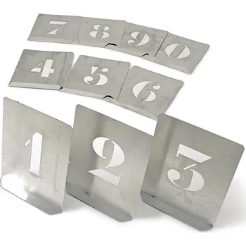 Šablony sada číslic 0-9 70mm KEN5610700K (Šablony sada číslic 0-9 70mm KEN5610700K)