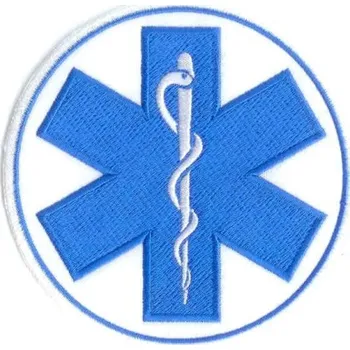 Nášivka Nášivka Modrá Hvězda Života 100mm - výšivka