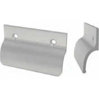 Dveřní kování Madlo k balkonovým dveřím hliníkové bez osazení Barva: Hnědá