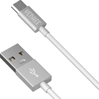 Datový kabel Yenkee USB micro 1 m stříbrný