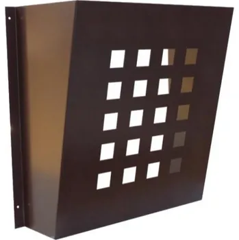 Poštovní schránka DOLS DV-02 RAL 8017 - lakovaný poštovní košík, pro dveřní vhoz nebo letáky, hnedý