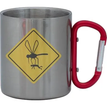 T-shock Hrnek nerez s karabinou s potiskem Komár pro turisty