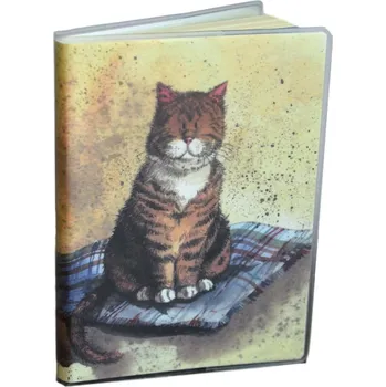 Zápisník Zápisník s malovanou kočkou - design Alex Clark