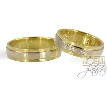 Prsten Snubní prsteny zlaté 1073 + DÁREK ZDARMA