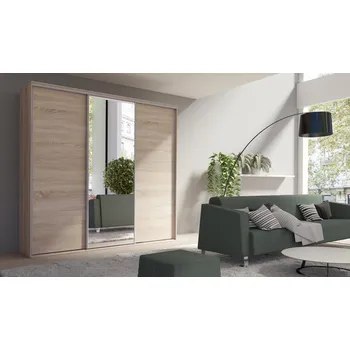 Dětská skříň Moderní šatní skříň Grande 5 - dub sonoma (277 cm)