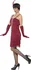 Karnevalový kostým Smiffys Charleston šaty 30. léta burgundy