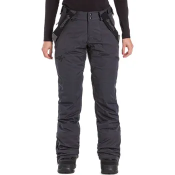 Snowboardové kalhoty Recenze Meatfly Foxy H Ebony Stripe