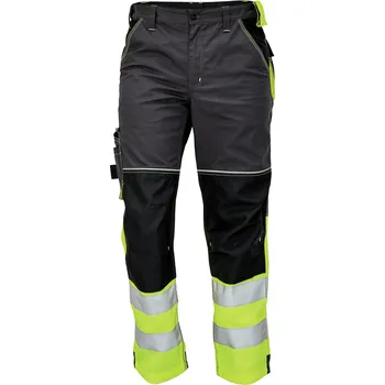 montérky Červa Knoxfield Reflex antracitové/žluté