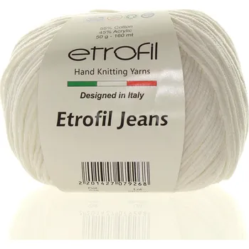 Příze Etrofil Jeans světle krémová 028