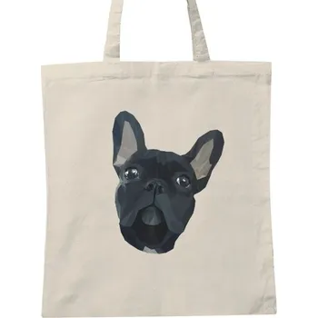 Nákupní taška Nákupní taška unisex s potiskem Francouzský buldoček na nákup