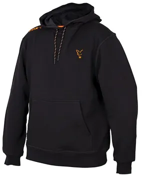 Rybářské oblečení Fox International Hoodie Collection Black/Orange