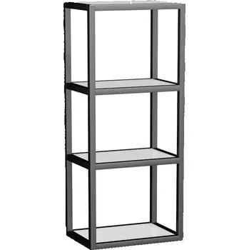 Koupelnový nábytek OXO Alu - samostatná police 35 cm, černá OALU 35/80 B