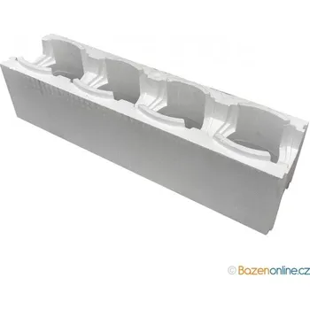 Polystyrenová tvárnice na bazén PS 25, 1 x 0,25 x 0,25 m