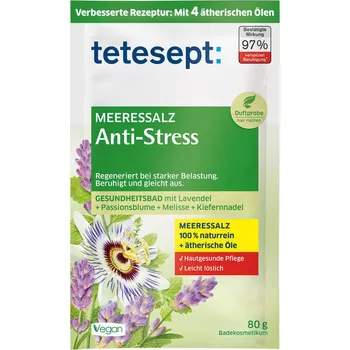 Koupelová sůl Tetesept Mořská sůl do koupele protistresová 80 g