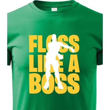 Chlapecké tričko Dětské tričko Floss like Boss, Barva Zelená, Velikost 110 cm/4 roky, Canvas Dětské tričko Bezvatriko.cz 1