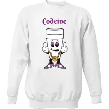 Pánská mikina Mikina bez kapuce Unisex s potiskem Codeine - Unisex Mikina pánské