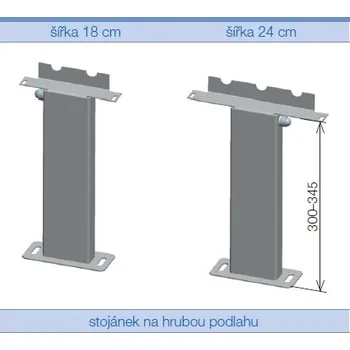 Stojánková konzole KORALINE B 180, L 180 mm - 2 ks v balení, hrubá podlaha Z-LU-095