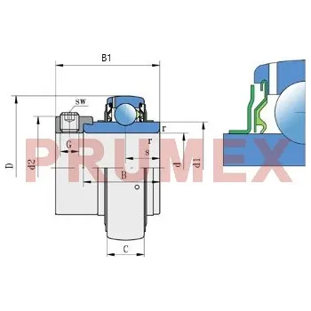 FKL LY 310 (GNE 50 KRR-B INA) upínací ložisko