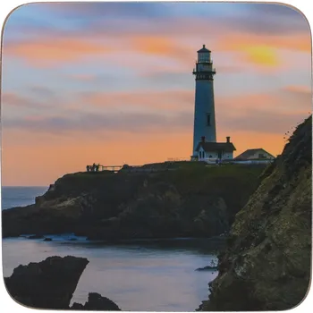Podtácek Creative Tops, Anglie Creative Tops - Korkové podložky pod skleničky Photographic Lighthouse 10,5x10,5 cm - 6 ks v sadě Barva: jako na obrázku, Velikost: 10,5x10,5