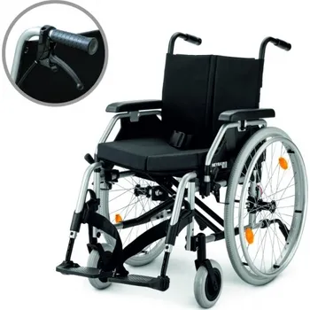 Meyra 2.750 EUROCHAIR 2 s brzdami pro doprovod, Šíře sedu: 50 cm