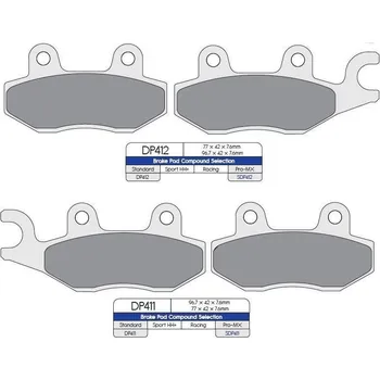 Brzdová destička DP Brakes Brzdové destičky na Kawasaki Brute Force KVF 750-sada přední