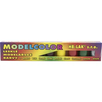 Modelářská barva Rigips HB-Lak Modelcolor lesklé modelářské barvy sada 9 ks