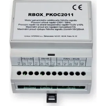 R-BOX - modul galvanického oddělení signálu, připraveno pro instalai na DIN lištu Z-LREG-010