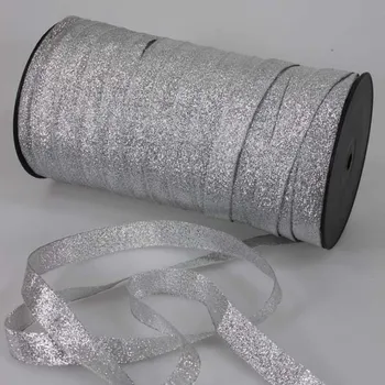 Stuha Stuha lurexová stříbrná, šíře 10mm