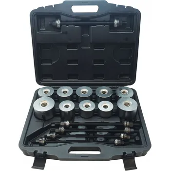 Silentblok motoru Sada na montáž a demontáž ložisek a silentbloků pro podvozky osobních aut, SUV a dodávek, 27 dílů, Welzh (Welzh Werkzeug)