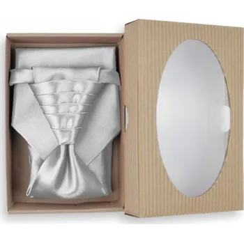 Kravata Svatební regata stříbrná + doprava zdarma