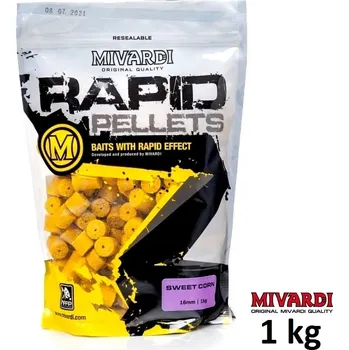 Nástraha Mivardi pelety Rapid SweetCorn 1 kg průměr: 20 mm