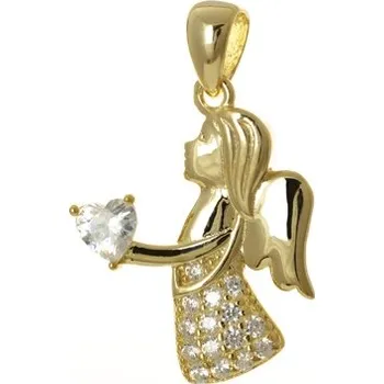 Přívěsek Stříbrný přívěšek anděl STRZ0329F