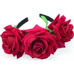 Smiffys Čelenka červené růže