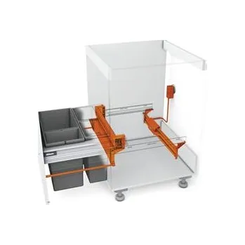 Odpadkový koš NINKA sada košů pro šířku korpusu 900mm + SERVO-DRIVE uno