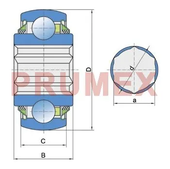 FKL W 208 PPB16 ložisko
