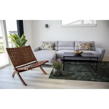 Křeslo Designové křeslo Jamison, hnědá kůže