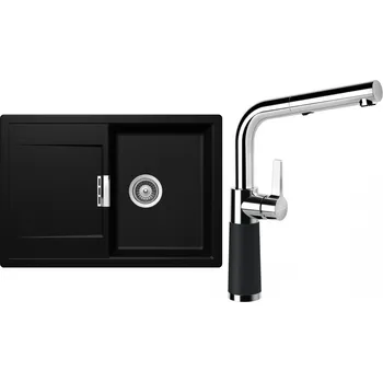 Granitový dřez Set Schock S6-7 (dřez Mono D-100S Magma + baterie SC-540.120 Magma)