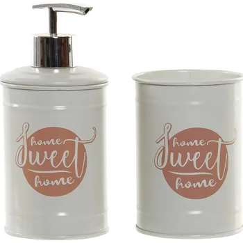 Dávkovač mýdla Koupelnová sada "METAL" 2 díly 7x16cm