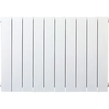 Radiátor Hliníkový radiátor LIPOVICA PLANO - 350 - 10 články, spodní připojení PLUS, pravé, přímé, výkon 860 Wattů P3109016PLPP + 20 let záruka