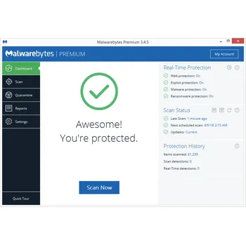 Malwarebytes Anti-Malware program