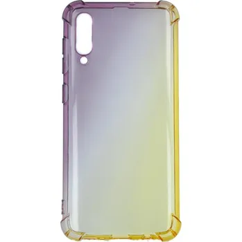 Pouzdro na mobilní telefon Kryt Samsung A30s silikon Shock duhový purpurovo-žlutý (obal neboli pouzdro na Samsung A30s)
