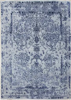 Koberec Diamond Carpets DC-JK Round Silver/Peacock Blue 305 x 425 cm